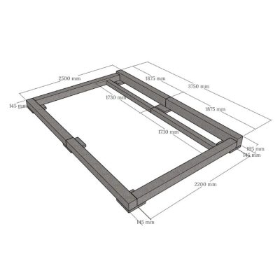 Hauapiire kolmekohaline lihvitud betoonist 24.3.3 lilleribaga