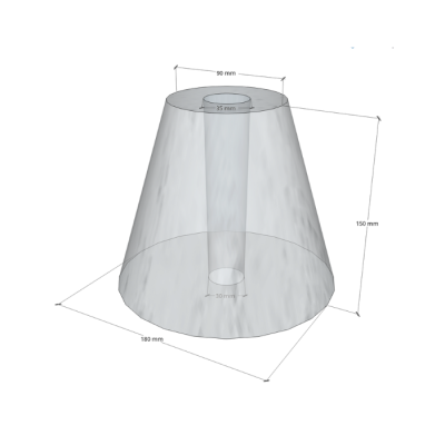 Betoonist teetõke koonus 12.4 läbilõige